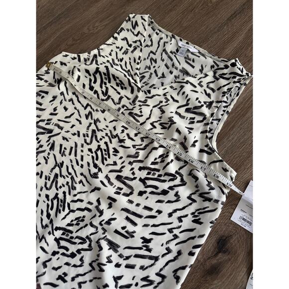 Nine West Black and White Sleeveless Tank Top NWT size Medium - Picture 6 of 8
